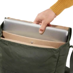 Fjallraven Greenland Shoulder Bag - Deep Forest -GearTrail Sales Shop Laptop