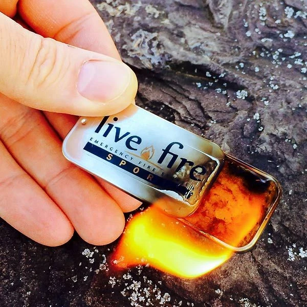 Live Fire Emergency Fire Starter - Sport Size - Pack Of 2 2 Live Fire Emergency Fire Starter - Sport Size - Pack Of 2 - Image 2